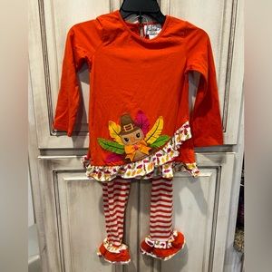 Rare edition thanksgiving ruffle set size 6